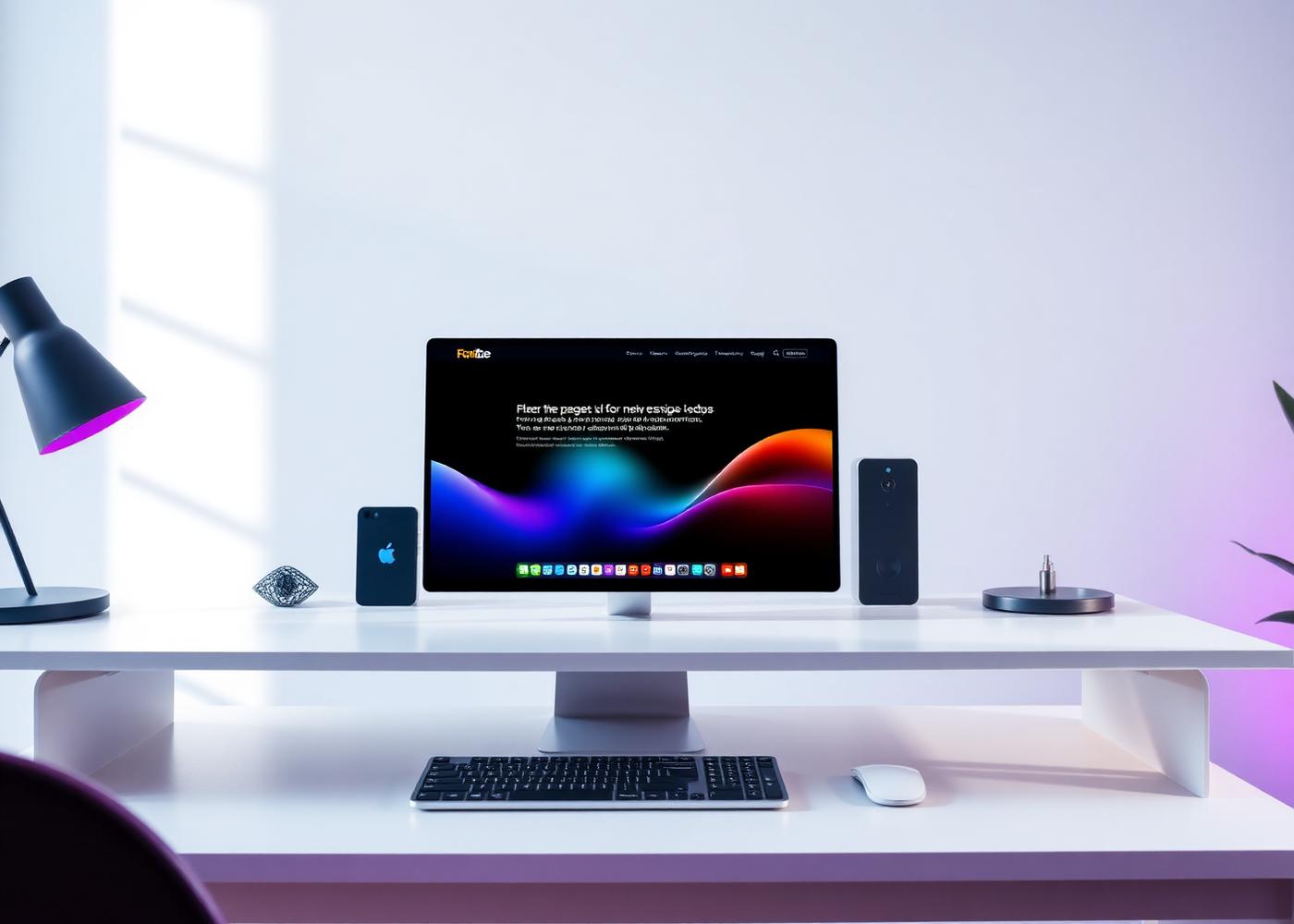 Modern digital design workspace