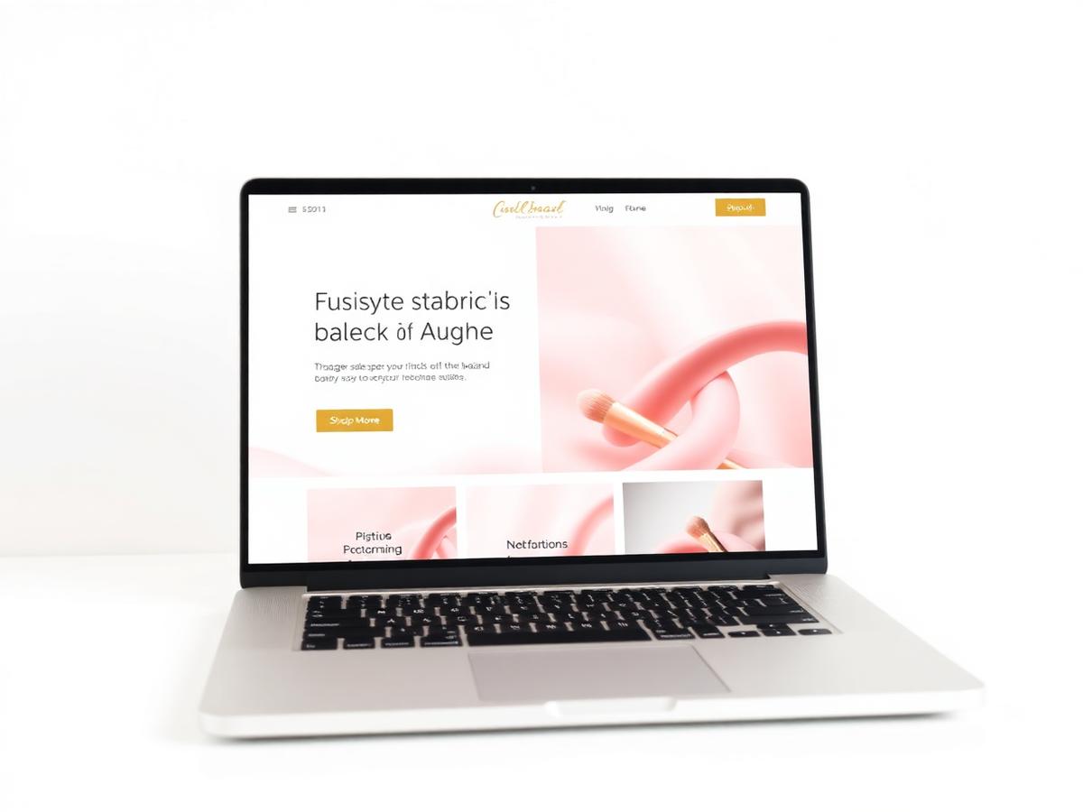 Aurelia Beauty website mockup