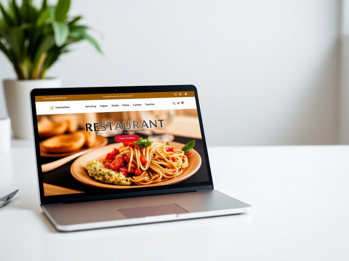Trattoria Rosa website mockup